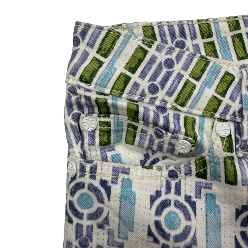 Tory Burch Printed Women's Size 28 Geometric Pattern Skinny‎ Jeans 27